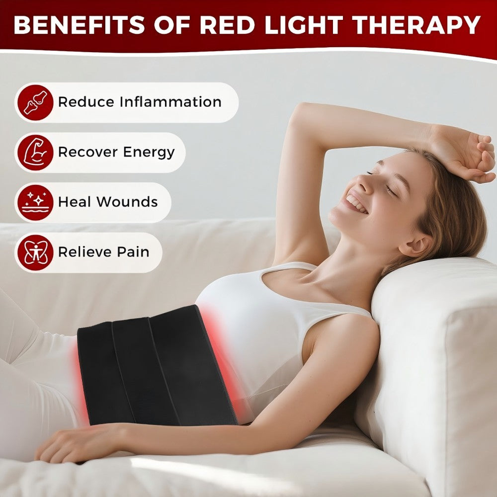Morfone 31x14in 660nm+850nm Near Infrared Red Light Therapy Pad  210 LED High PowerTherapy Mat