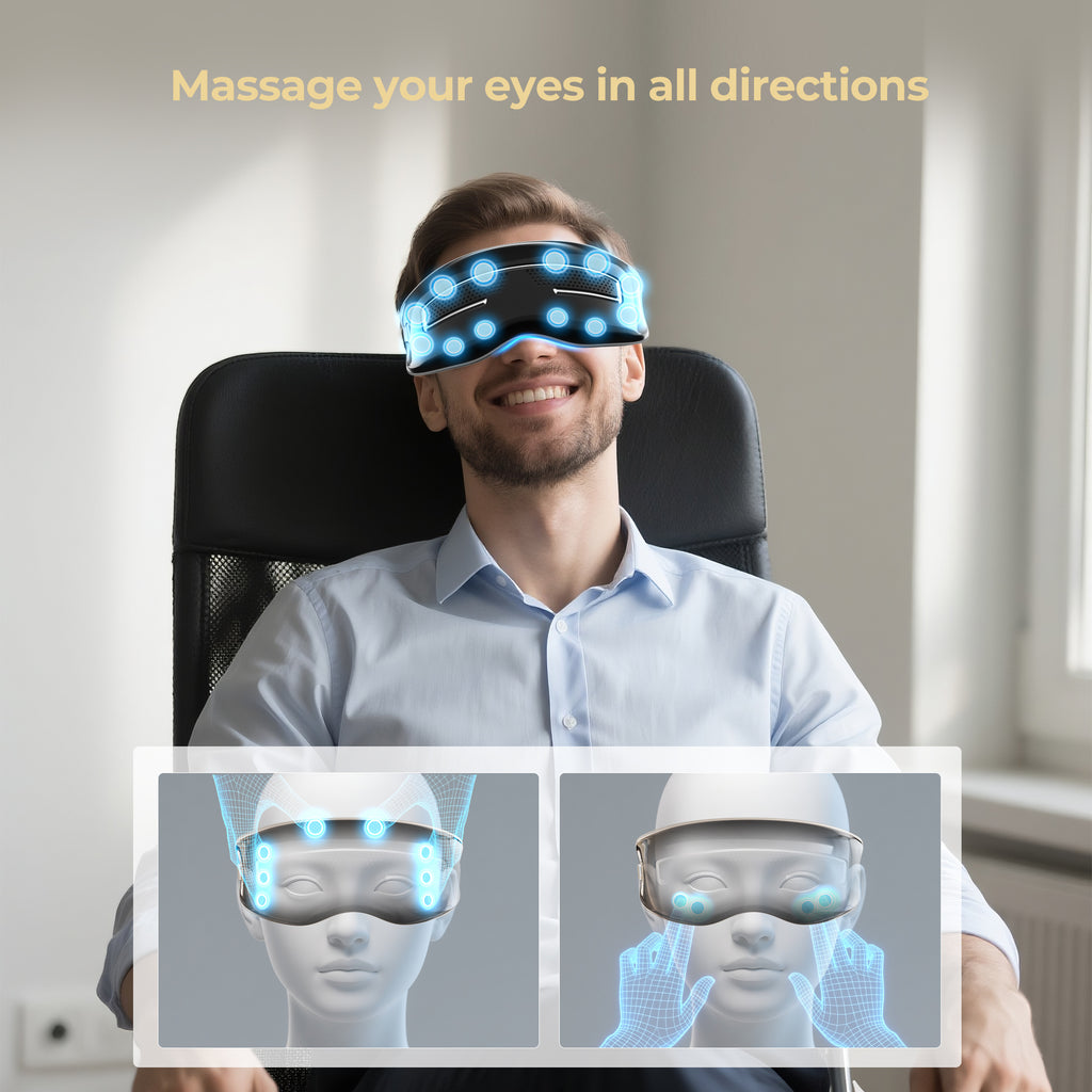 Morfone 4 Mode Hot Cold Eye Massager for Relieving Eye Fatigue  Mother's Day gift