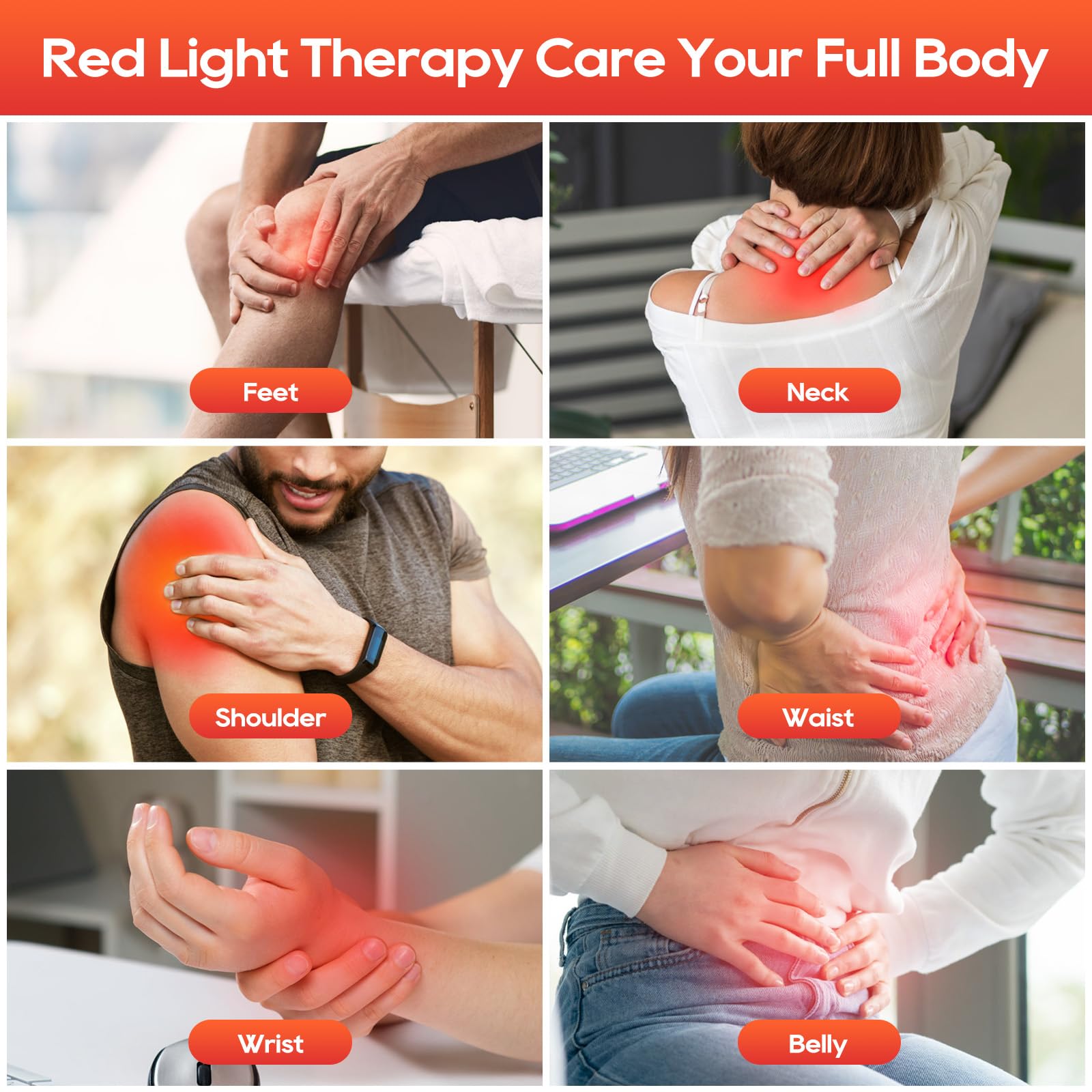 Morfone 200 LED Red Light Therapy Device with 660nm, 850nm, and 940nm Wavelengths. Ideal for body and facial care, making it the perfect gift choice