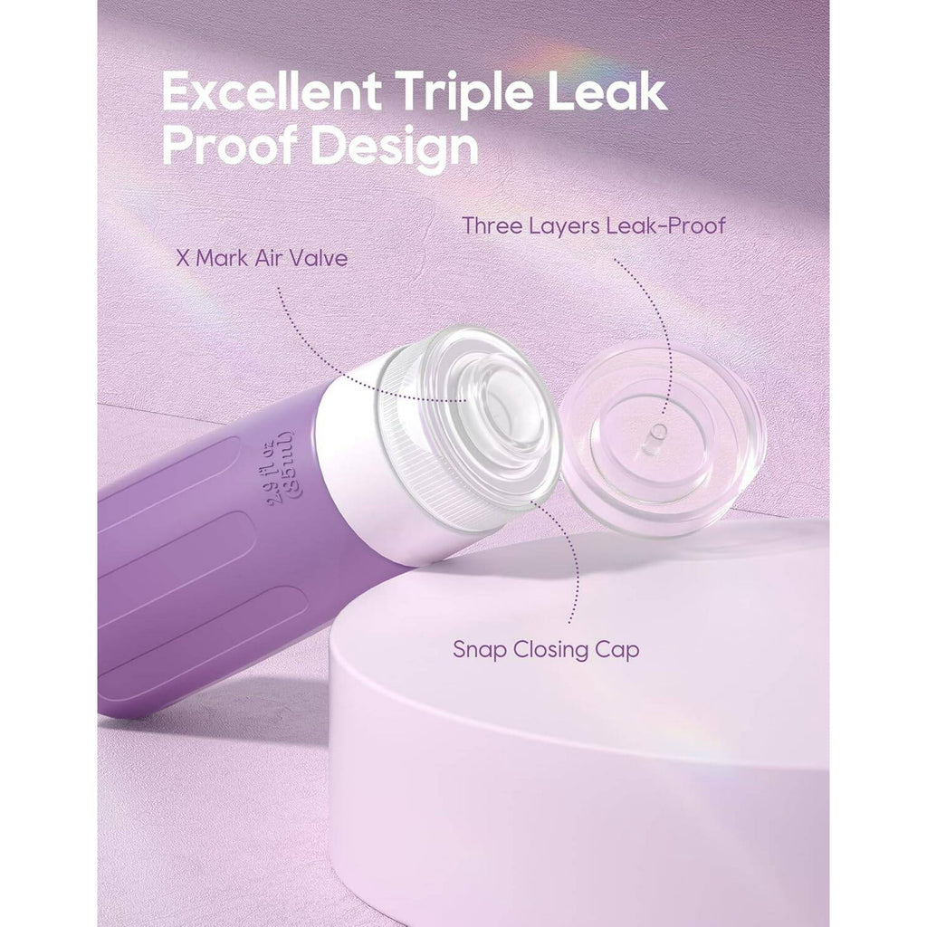 Morfone 16 Pack Travel Bottles for Toiletries, Tsa Approved Leak Proof Travel Size Containers, BPA Free Refillable Travel Accessories for Shampoo Conditioner Lotion