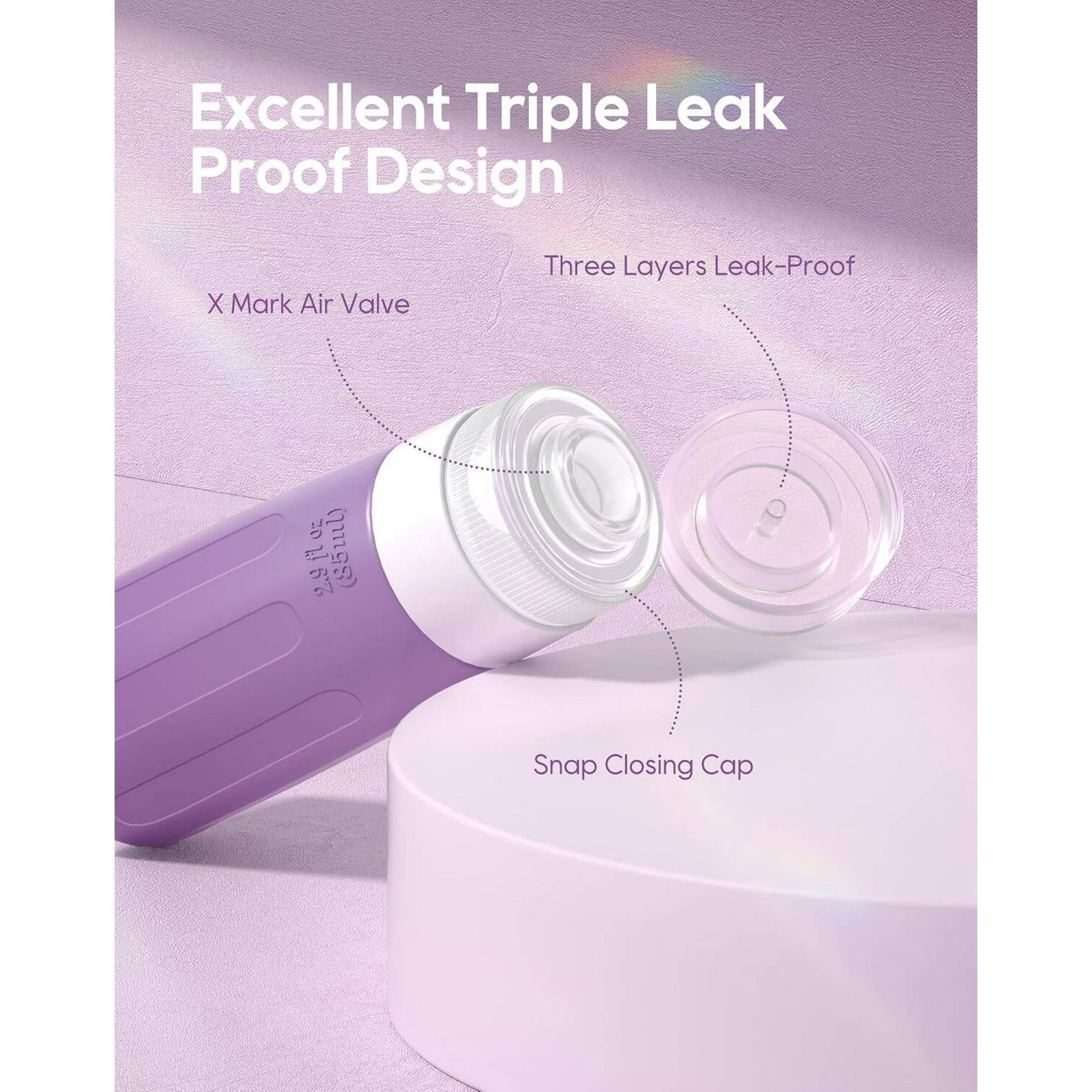 Morfone 16 Pack Travel Bottles for Toiletries, Tsa Approved Leak Proof Travel Size Containers, BPA Free Refillable Travel Accessories for Shampoo Conditioner Lotion