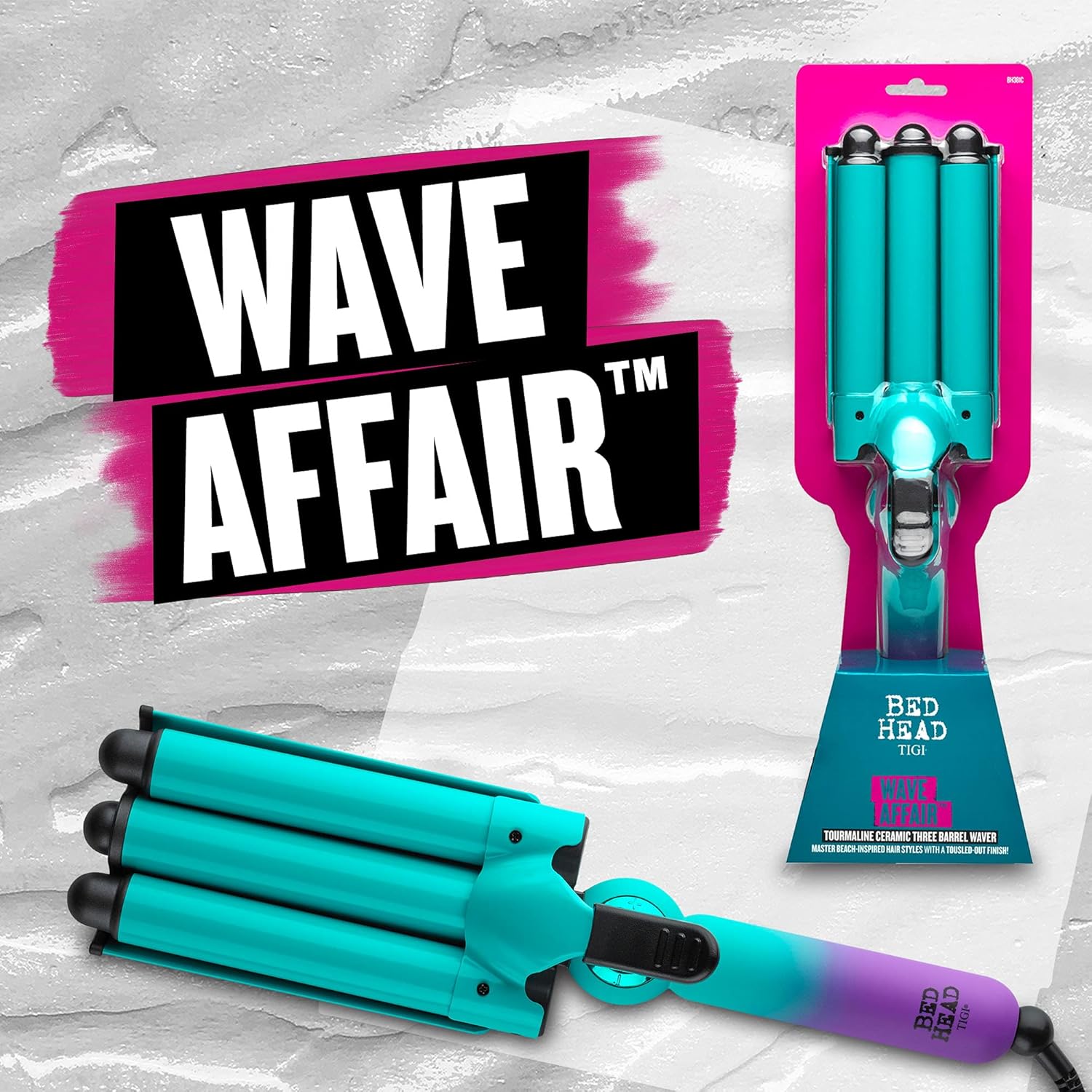 Morfone 3 Jumbo Barrel Curling Iron Wand 22mm Hair Waver Temperature Adjustable Ceramic Big Waves Hair Crimper (Green)