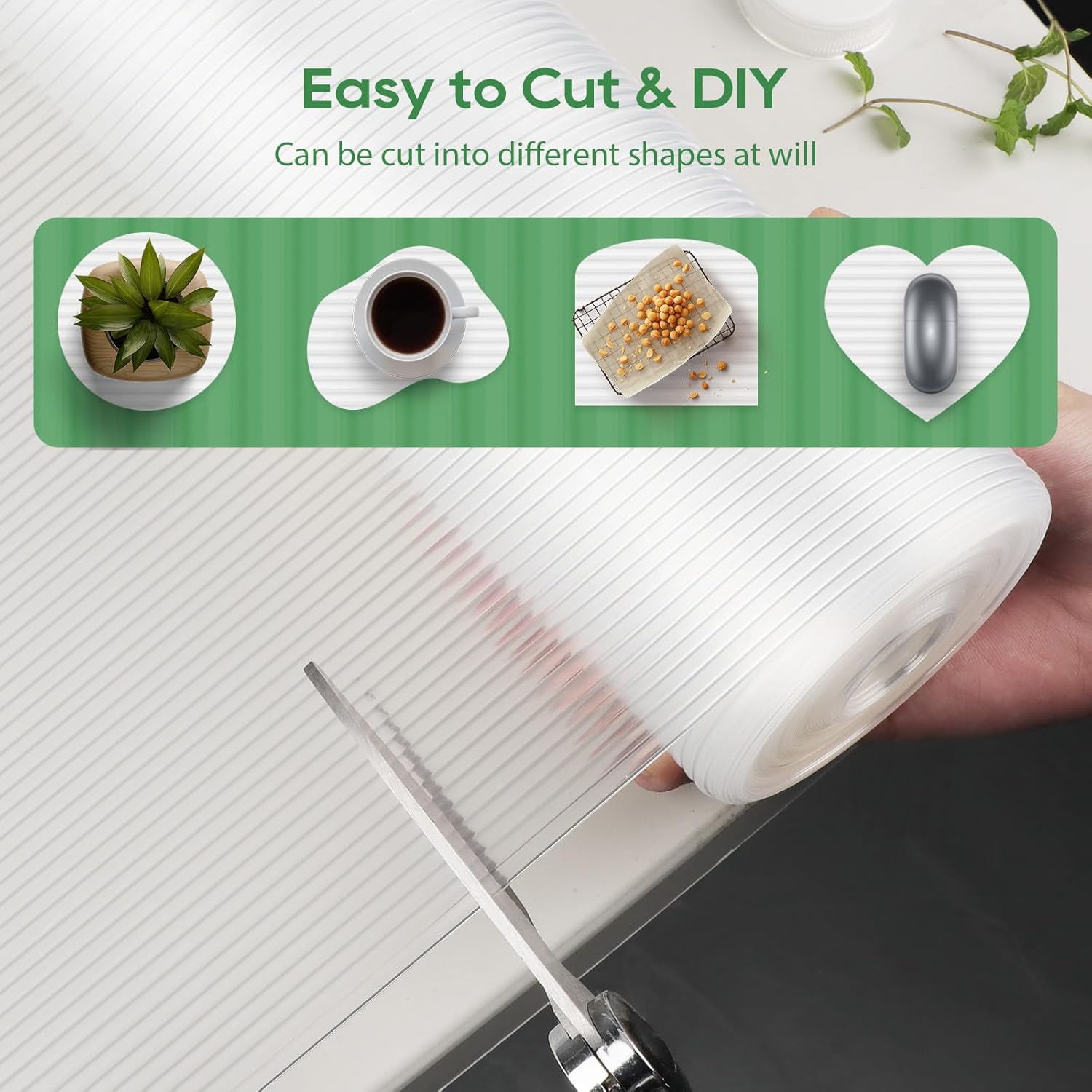 Anoak Cabinet Liner, Non Adhesive, Washable 12 Inch x 20 FT(240 Inch) Waterproof Durable Non-Slip Shelf Liner for Kitchen, Drawer, Refrigerator