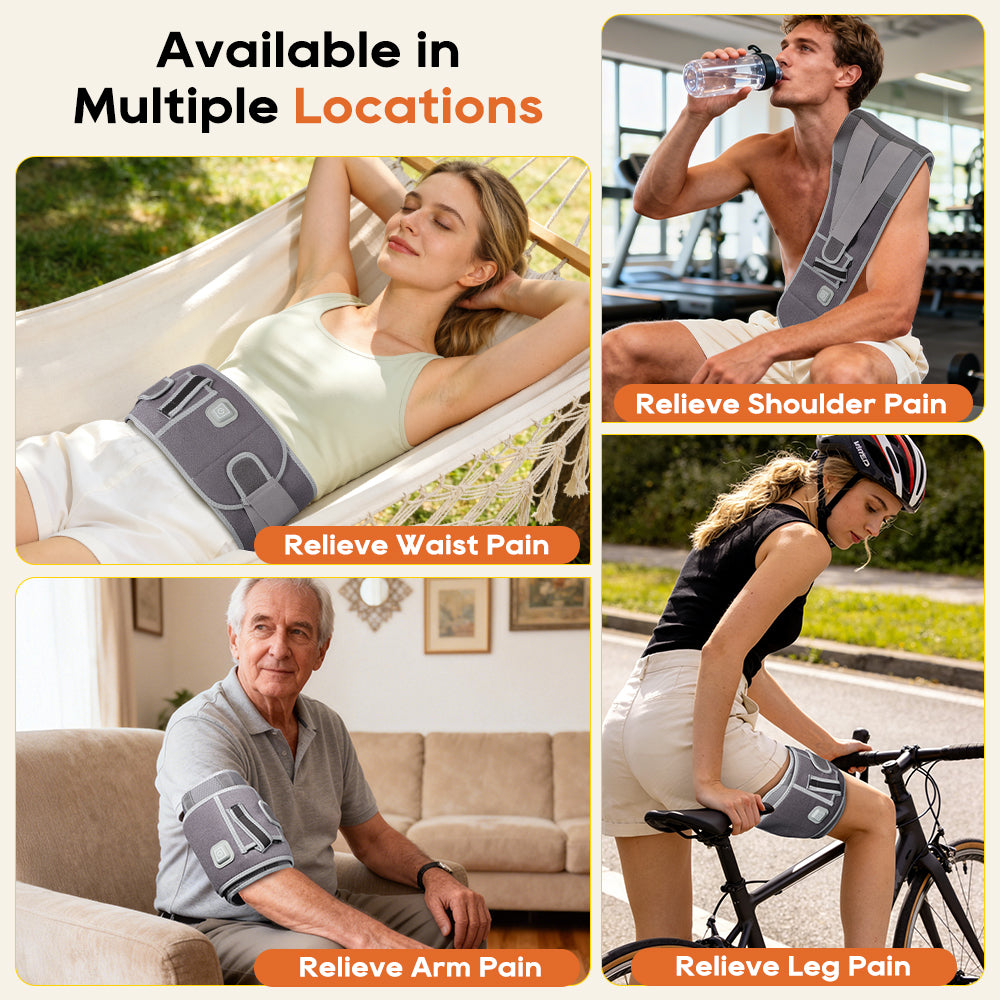 Morfone 660nm Infrared LED Therapy Heating Belt - Suitable for use on the back, knees, waist, and other areas