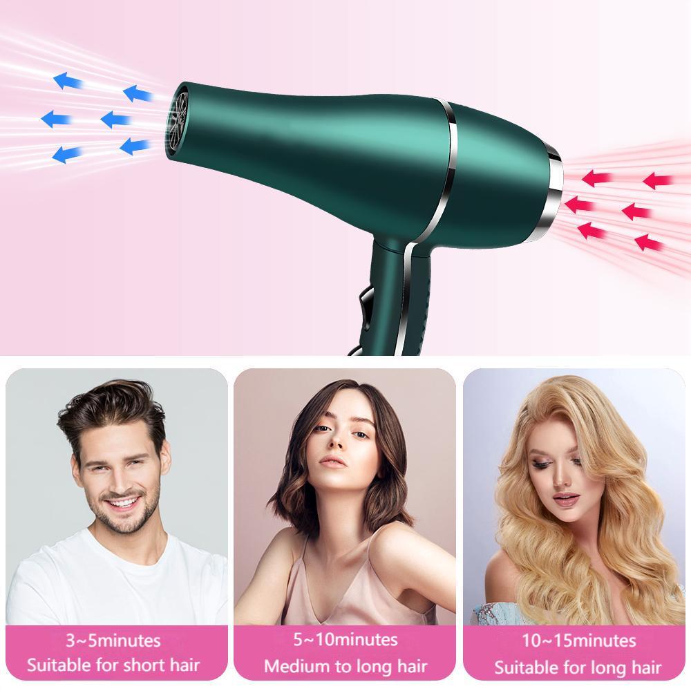Morfone 12pcs-in-1 Hair Drying Set - Hair Dryer. Quickly dries hair - Compact and portable, suitable for the whole family - Gift set