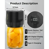 Anoak Mason Jar Vacuum Sealer,Electric Mason Jar Sealer Vacuum Sealing Kit for Canning,Vacuum Sealer for Mason Canning Jars with Can Opener,Regular and Wide Mouth Mason Jar Lids