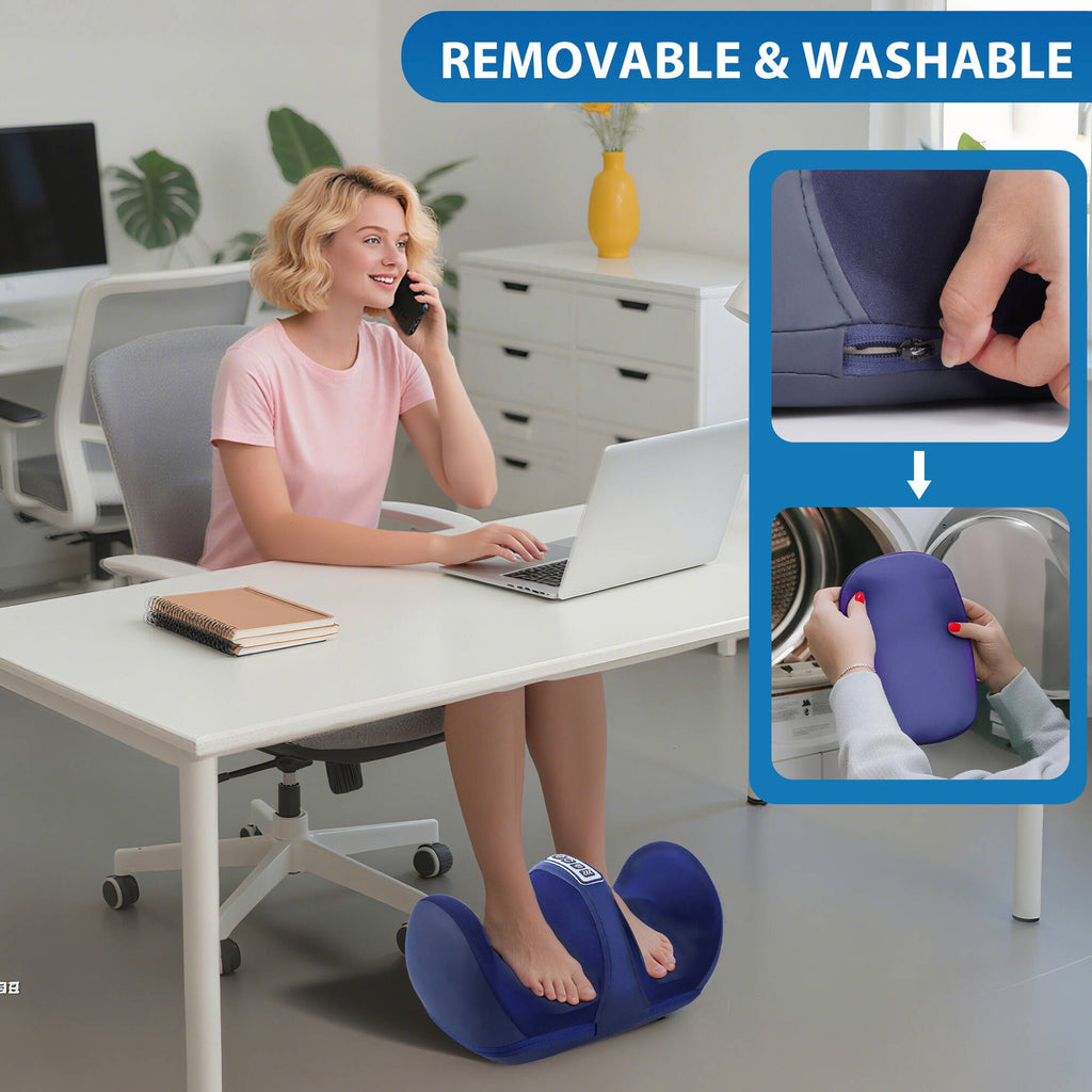 Morfone Shiatsu Foot Massager with Heat, Foot and Calf Massager with Roller, Deep Massage for Relaxation, Gifts for Women & Men, Black