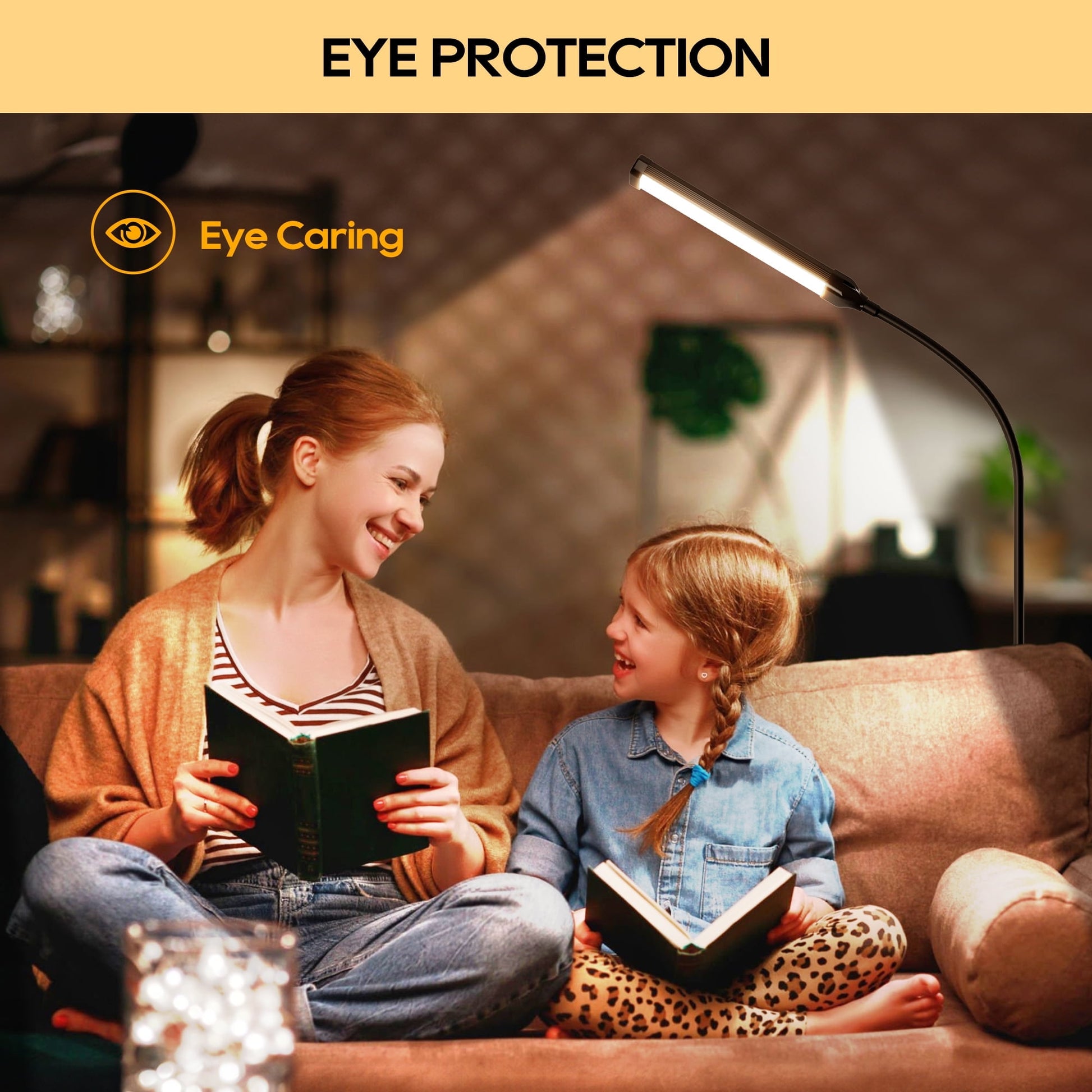 ACMETOP LED Floor Lamp for Living Room with Remote Control, Standing Lamp with Stepless Dimmable & 3 Color Temperatures Bulb