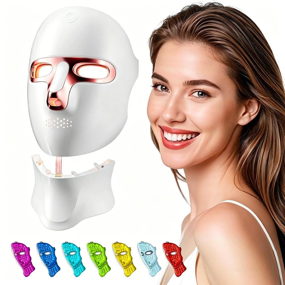 Morfone Face Red Light Therapy Mask, Adjustable Red Light Therapy Mask for Skin Care, Red Light Face Mask for Home, Work, Travel, Yoga & Sleep