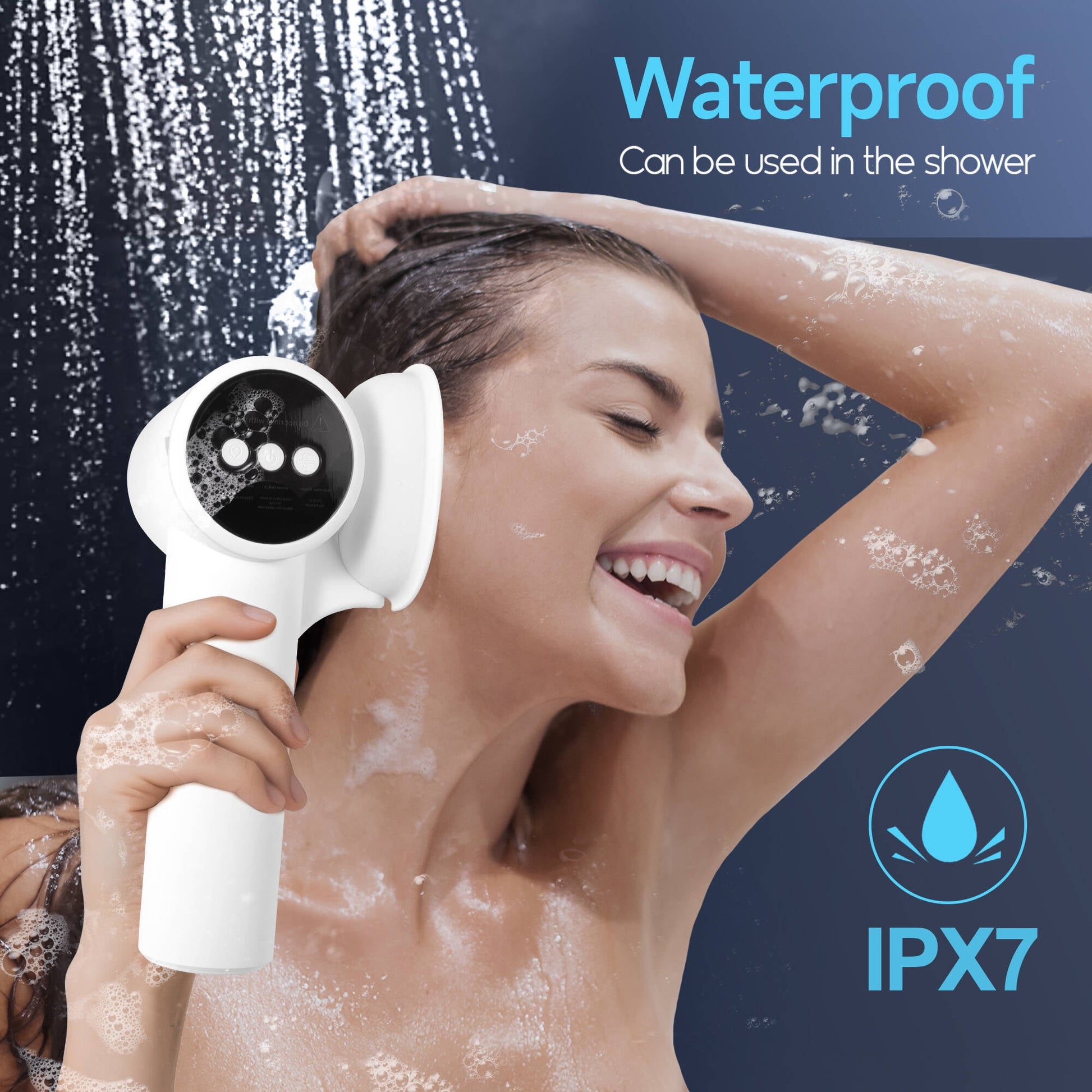 Morfone Upgraded Ear Wax Removal, 2 in 1 Cleaning & Drying Ear Cleaner, Effective Ear Cleaning Kit with One-Piece Waste Tank, Safe Ear Irrigation with 5 Pressure Settings, IPX7
