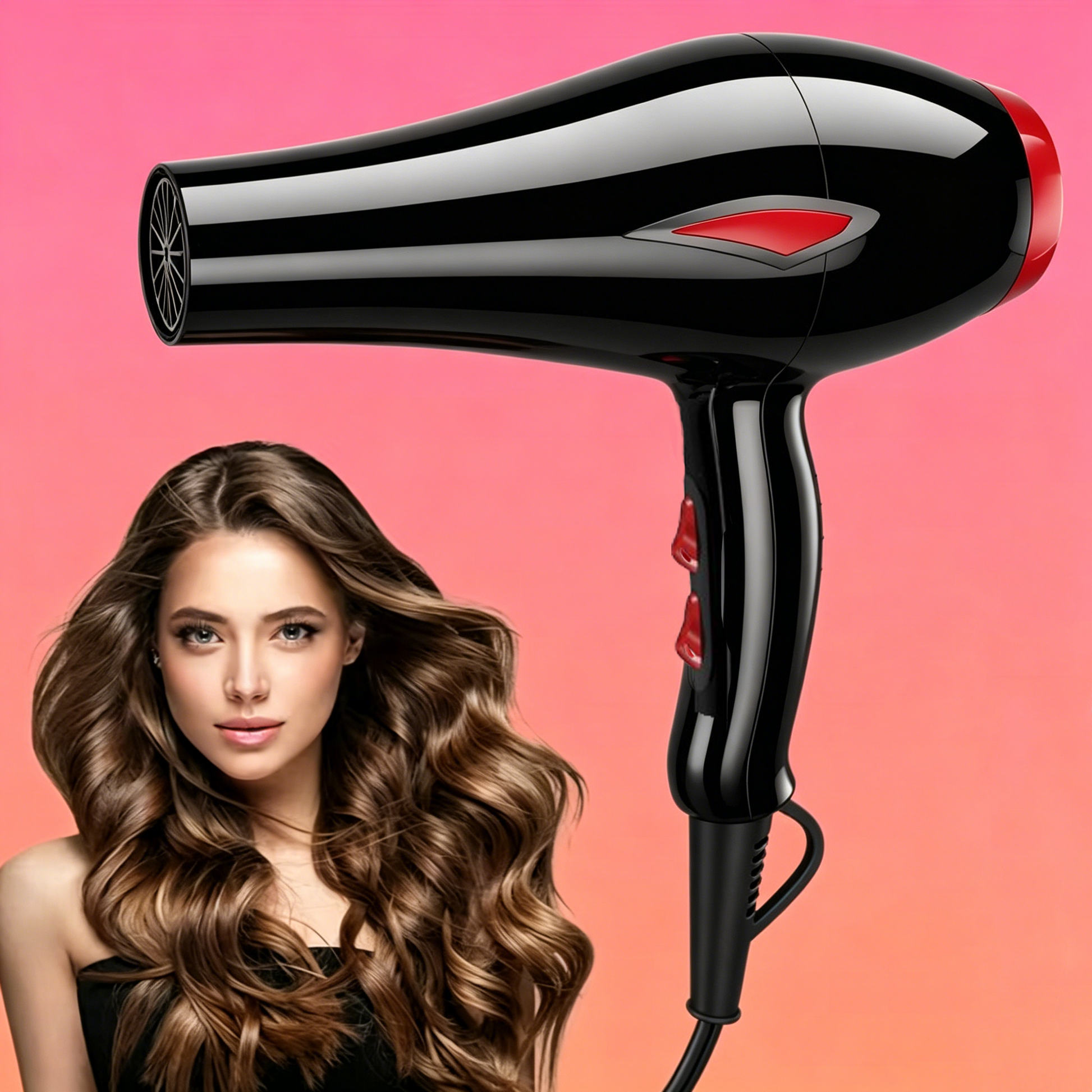 Morfone 2 Speed Hair Dryer with Accessories and Cool Air Button for Home Use