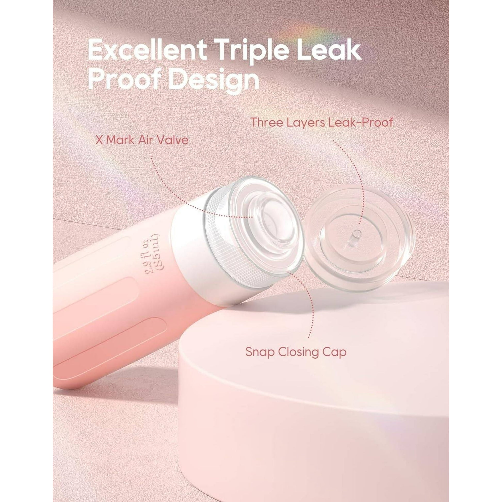 Morfone 16 Pack Travel Bottles for Toiletries, Tsa Approved Leak Proof Travel Size Containers, BPA Free Refillable Travel Accessories for Shampoo Conditioner Lotion