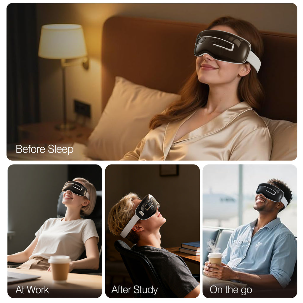 Morfone 4 Mode Hot Cold Eye Massager for Relieving Eye Fatigue  Mother's Day gift
