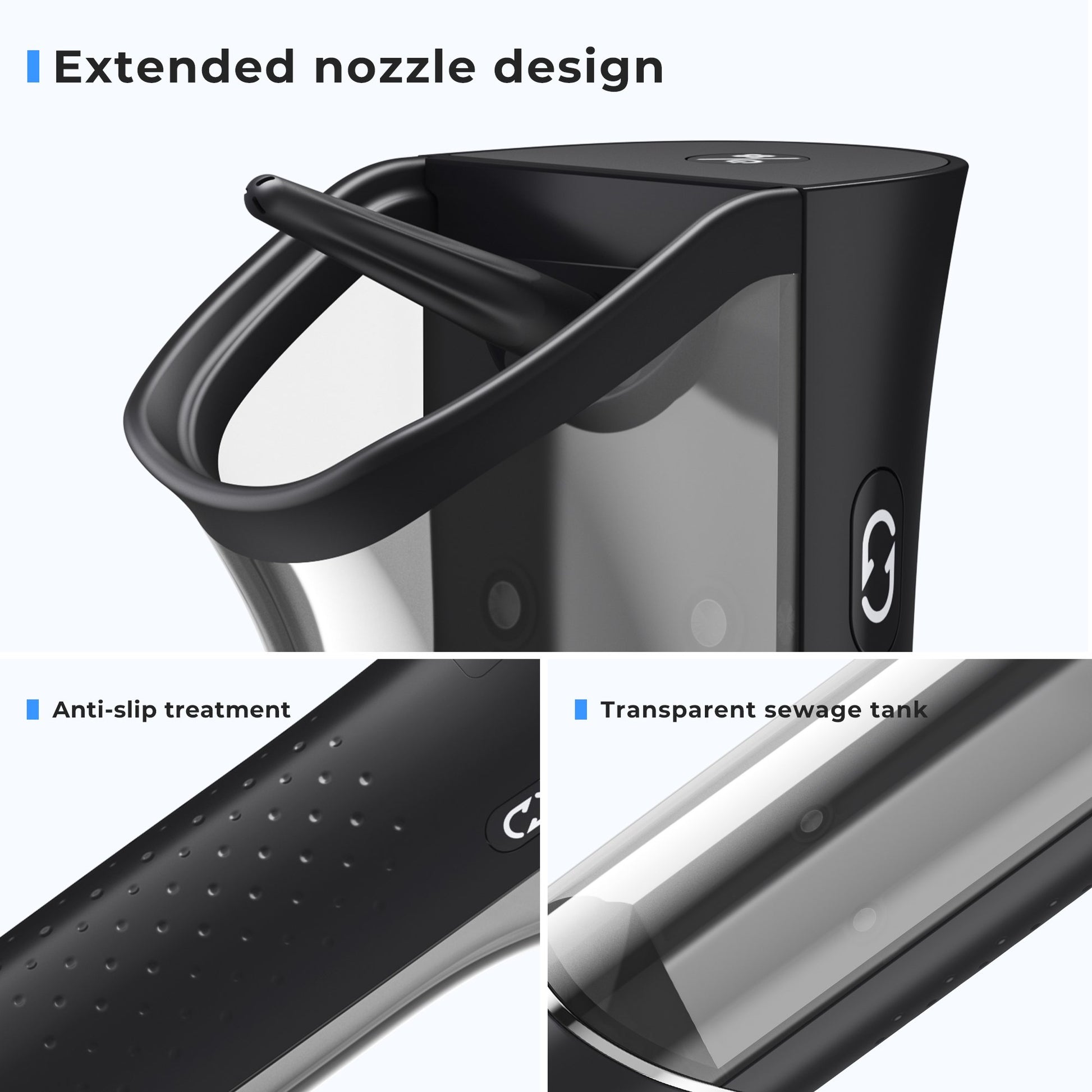 Morfone Ear Wax Removal with Magnetic Waste Tank, Electric Ear Wax Removal Tool, Ear Cleaner with Ear Irrigation Flushing System, 4 Modes, IPX6