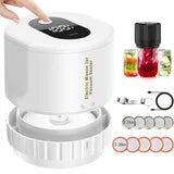Anoak Mason Jar Vacuum Sealer,Electric Mason Jar Sealer Vacuum Sealing Kit for Canning,Vacuum Sealer for Mason Canning Jars with Can Opener,Regular and Wide Mouth Mason Jar Lids