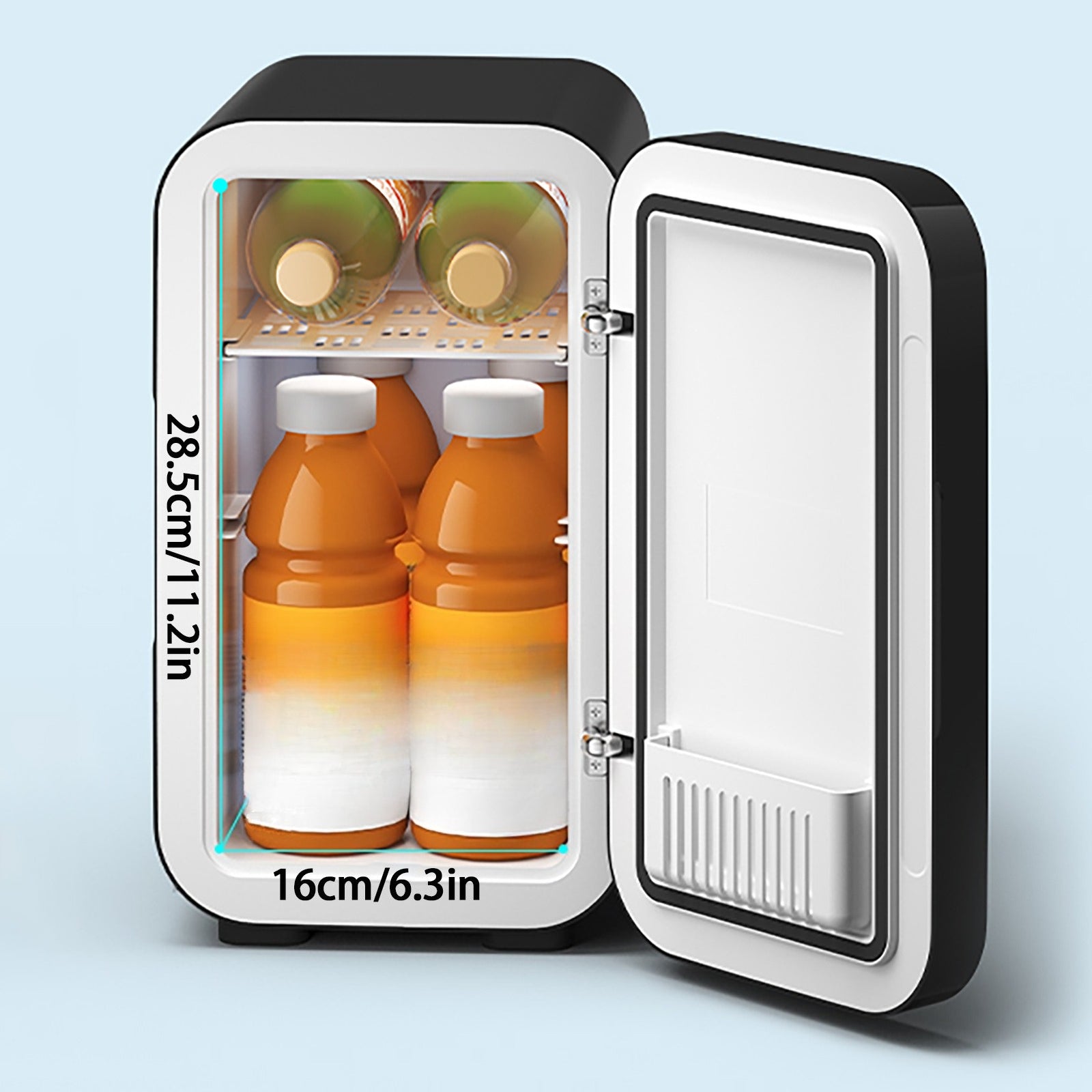 BEICHEN 6L Mini Fridge AC and DC Cooler Warmer for Bedroom Car Office