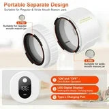 Anoak Mason Jar Vacuum Sealer,Electric Mason Jar Sealer Vacuum Sealing Kit for Canning,Vacuum Sealer for Mason Canning Jars with Can Opener,Regular and Wide Mouth Mason Jar Lids