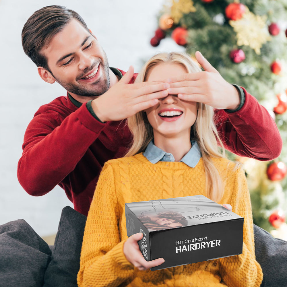 Morfone 12pcs-in-1 Hair Drying Set - Hair Dryer. Quickly dries hair - Compact and portable, suitable for the whole family - Gift set