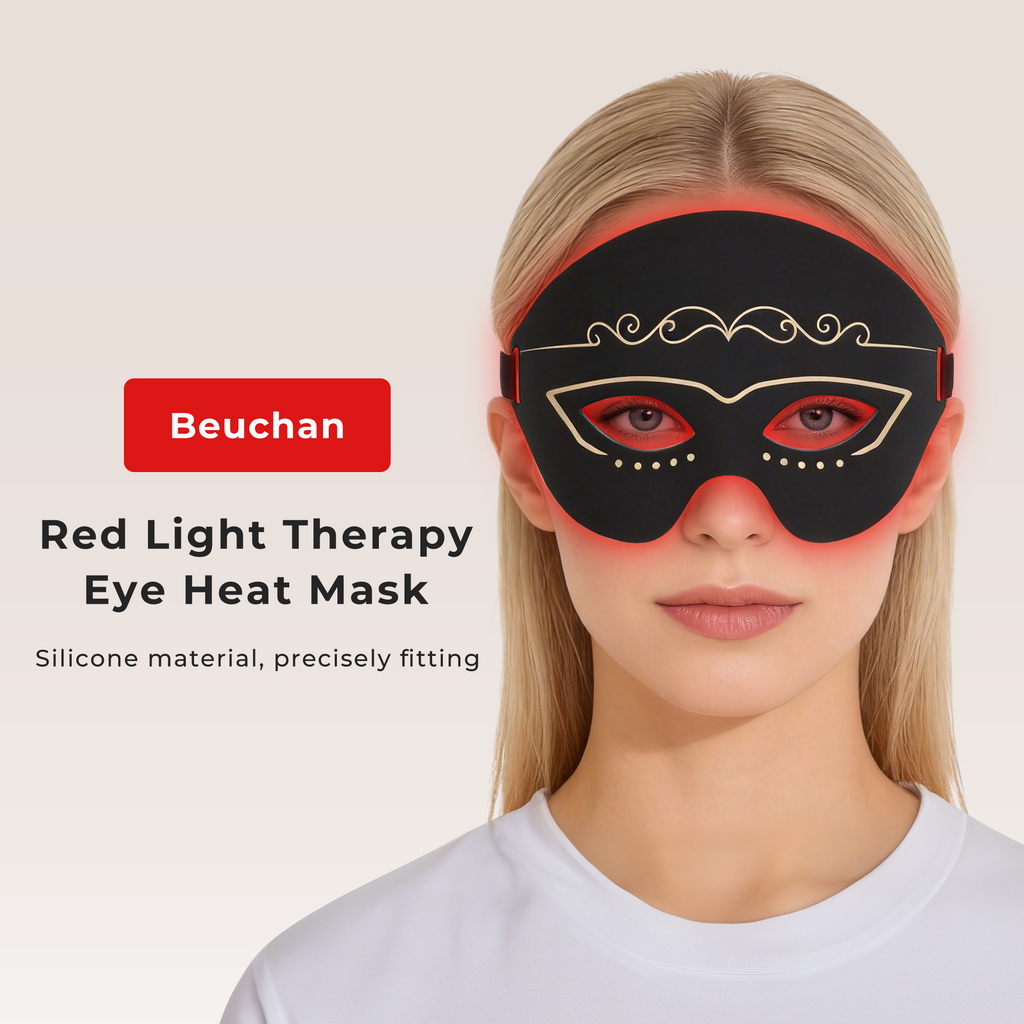 Morfone Reduces wrinkles around the eyes and relieves fatigue. Red light eye care mask with 3 modes, black, 1 piece