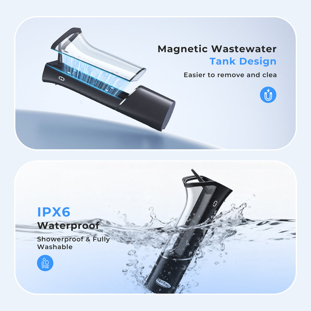 Morfone Magnetic Four Nozzle Four Mode IPX6 Waterproof Rechargeable Electric Ear Canal Irrigator