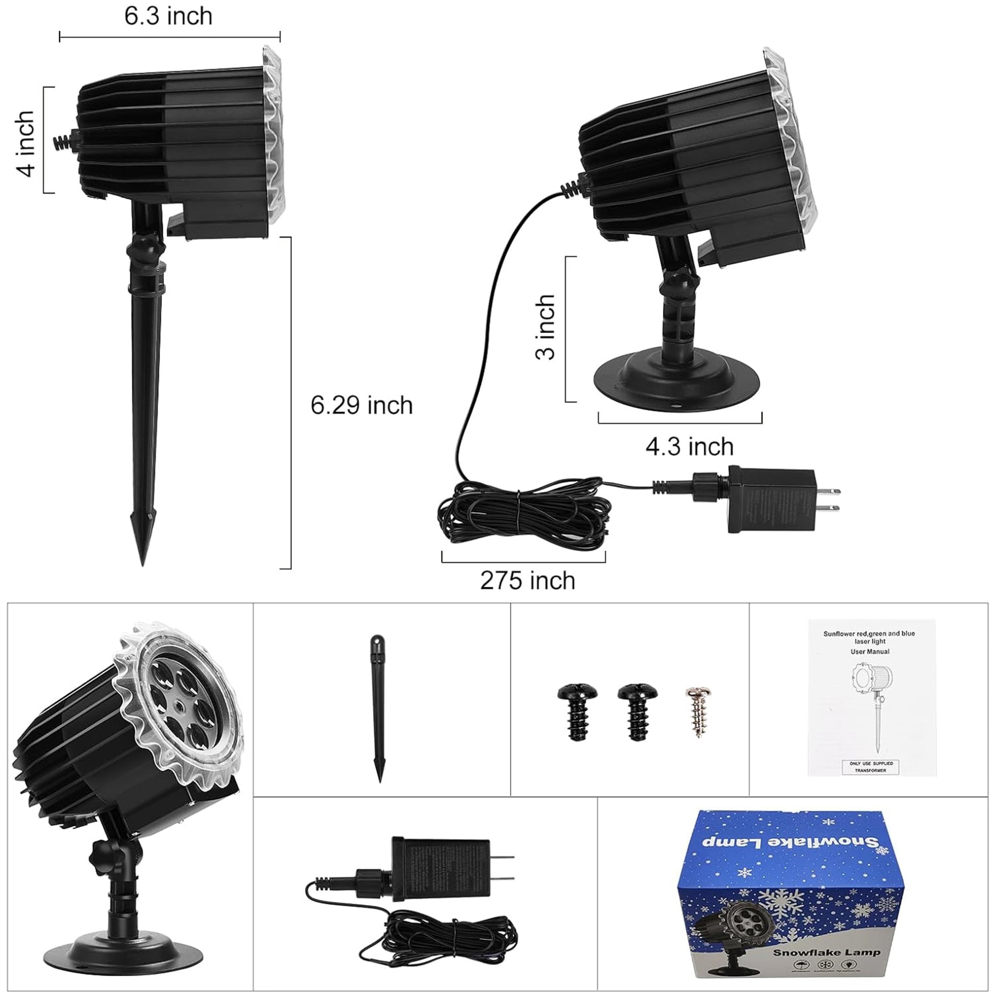 Christmas Projector Lights Outdoor, All-in-1 Holiday Lights Projector with 20 Slides/160 HD Patterns, 10 Colors Ocean Wave for House, Garden, Yard, Xmas, New Year, Valentine's Day