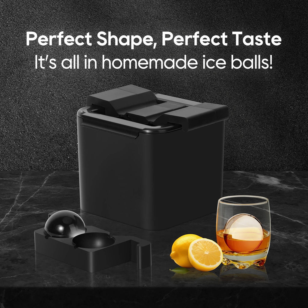 ACMETOP 4-Cavity Clear Ice Ball Maker – 2-Inch Large Crystal Ice Sphere Mold for Whiskey, Bourbon, Cocktails – Gift for Men, Dad, Boyfriend