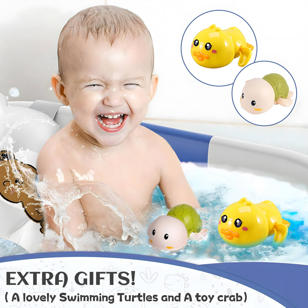 Morfone Collapsible Baby Bathtub for Newborn with Thermometer & Soft Cushion, Portable Travel Baby Tub for Infant to Toddler 0-36 Months