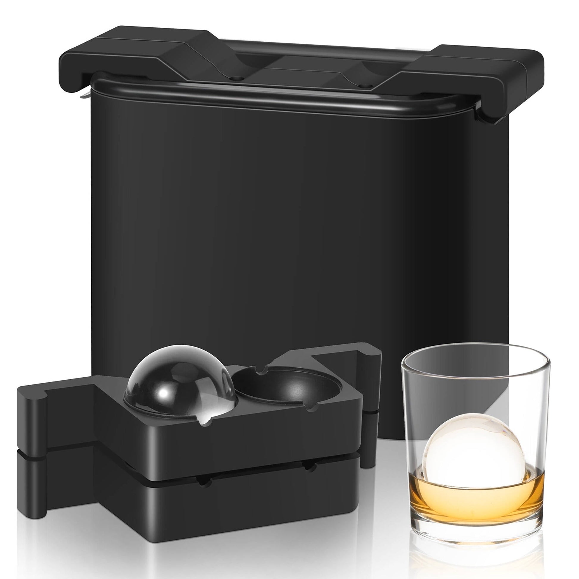 ACMETOP 4-Cavity Clear Ice Ball Maker – 2-Inch Large Crystal Ice Sphere Mold for Whiskey, Bourbon, Cocktails – Gift for Men, Dad, Boyfriend