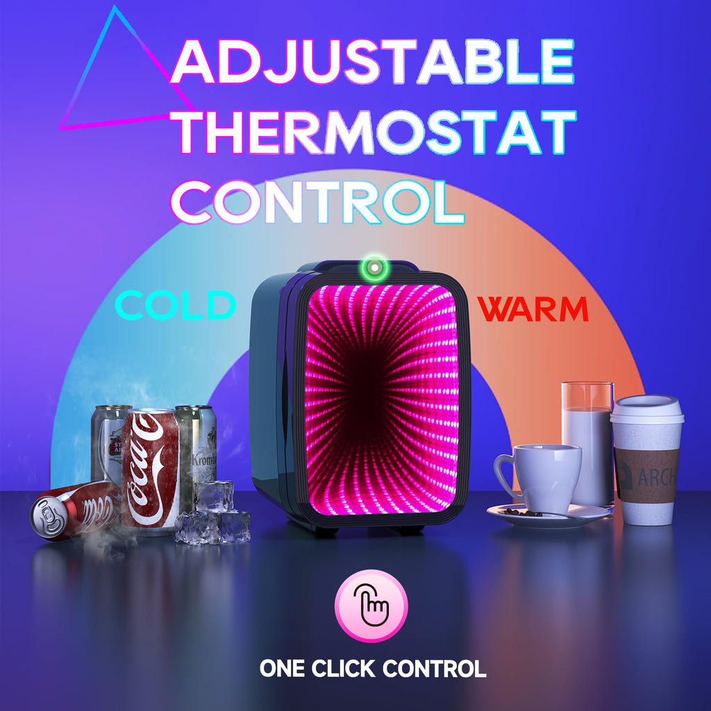 Morfone 4L  Control Cool Warm Car Home and Camping Mini Fridge for  Summer