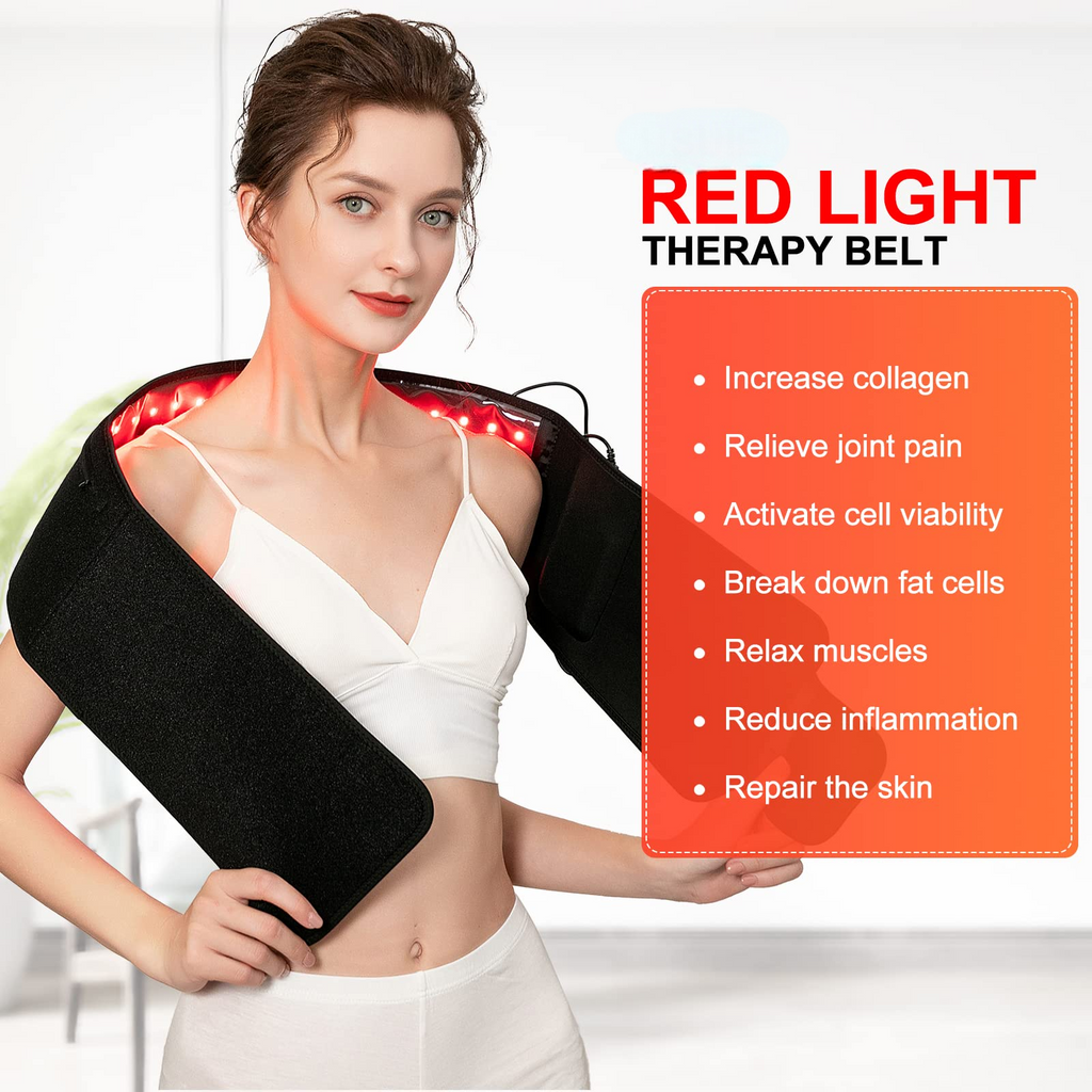 Morfone 660+850nm Red Light Therapy Belt Muscle Relief and Circulation-Boosting Therapy Belt