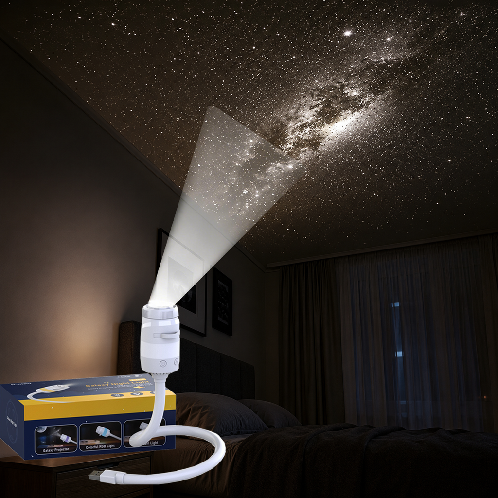 Beichen 2-in-1 Galaxy Projector Night Light, 3 Projection Films