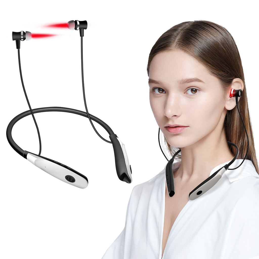 Morfone  650nm Red Light Therapy for Ears Ear Red Light Therapy Device with 3 Modes & 30 Minute Auto Timer