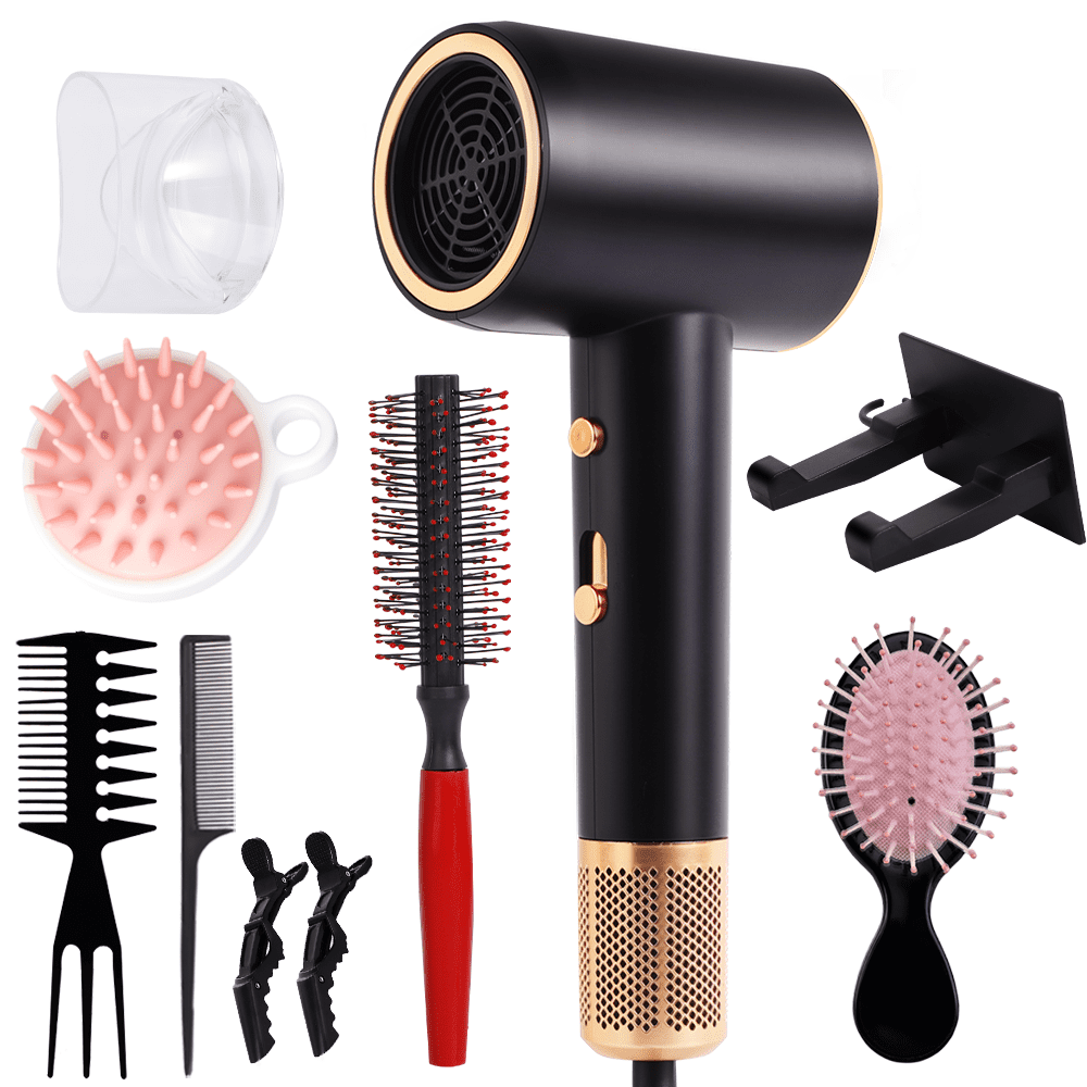 Morfone Hair Dryer, High-Speed Professional Ionic Blow Dryer with Hair Diffuser for Women & Men, White