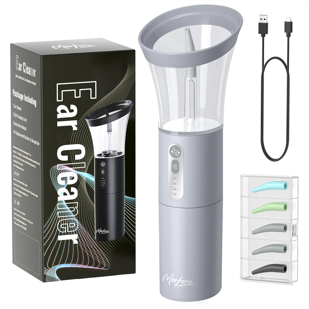Morfone 4 Modes Electric Ear Wax Removal Kit Ear Cleaner Irrigation System