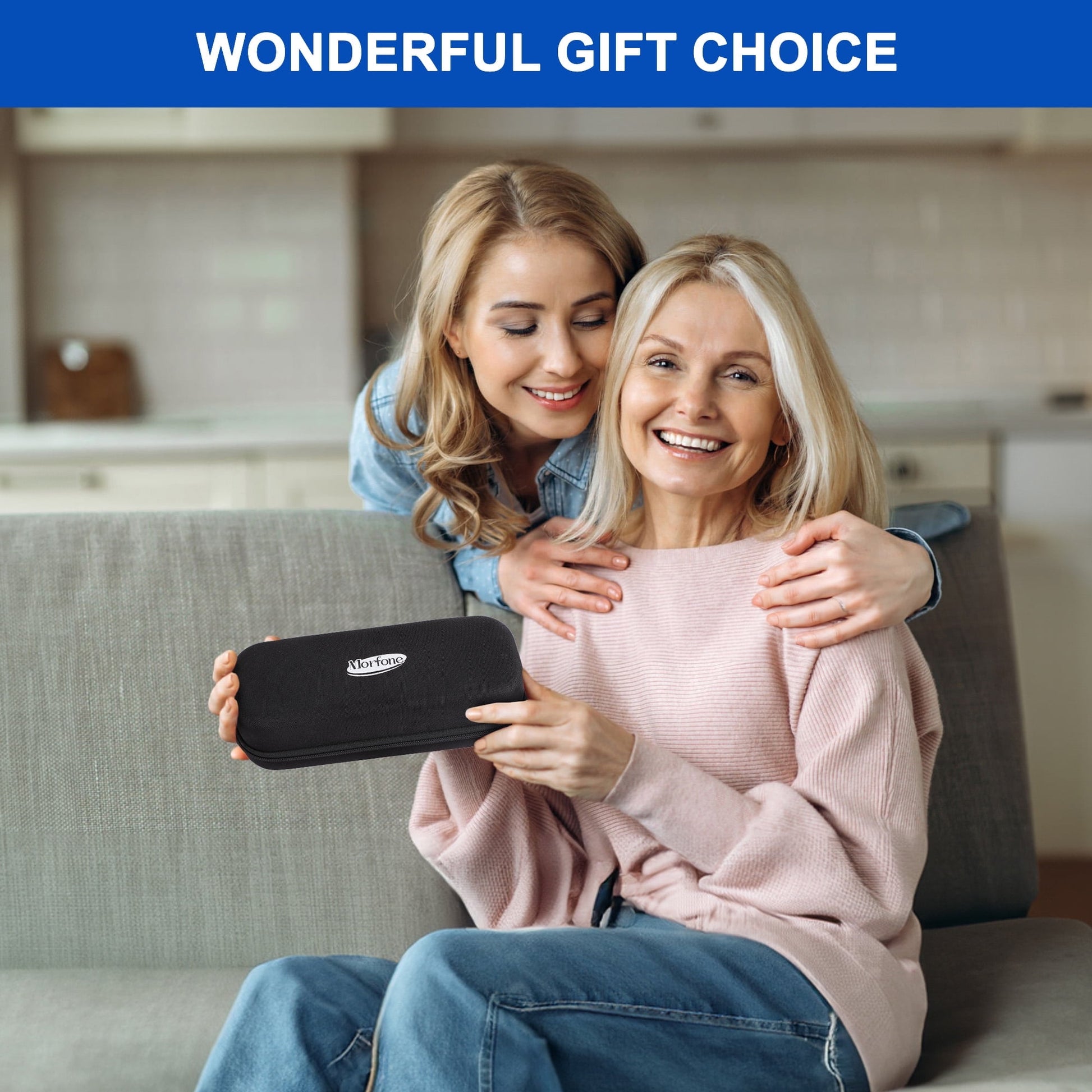 Morfone 3 in 1 Dual Head Electric Minoxidil Applicator and Scalp Massager Brush for Hair Growth, White