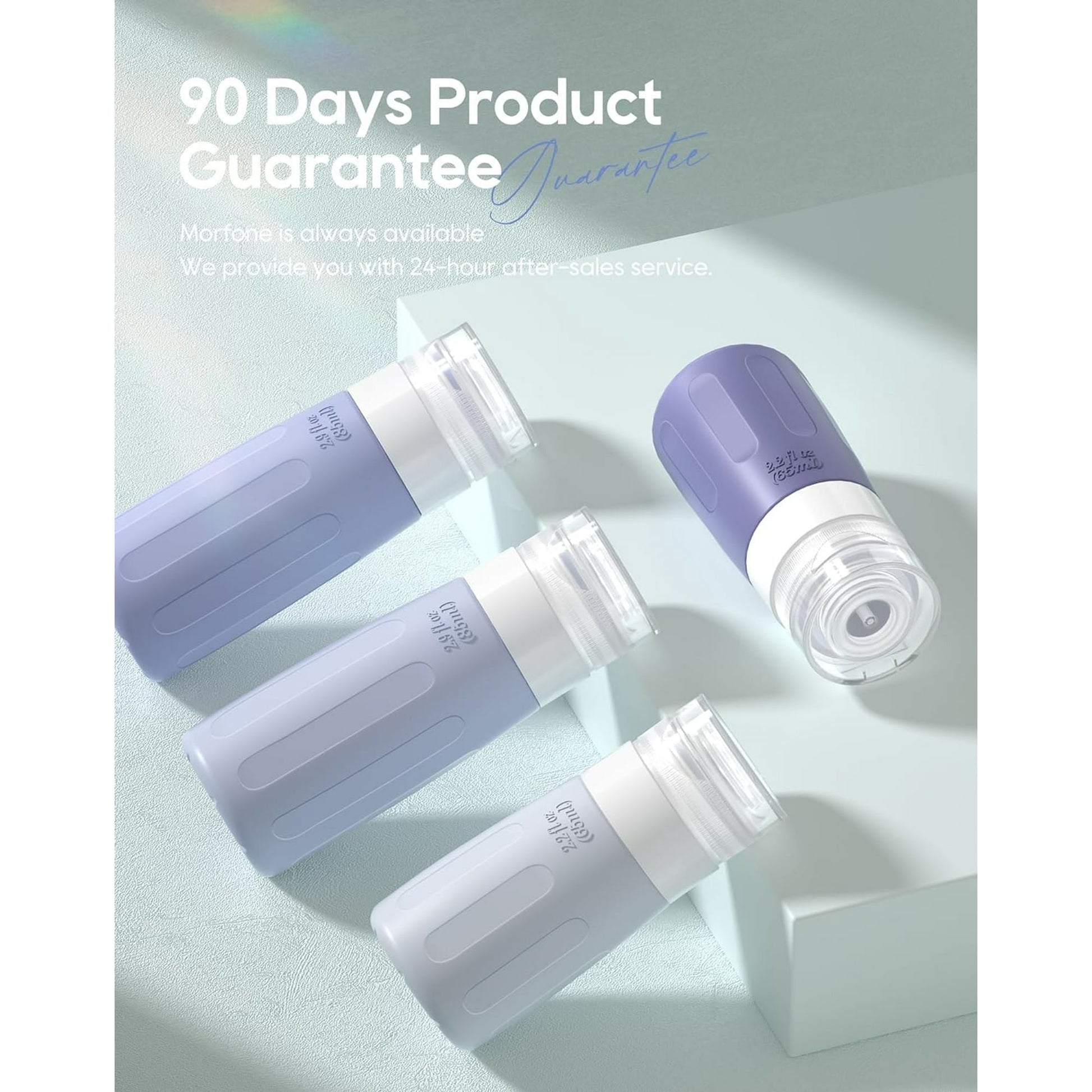 Morfone 16 Pack Silicone Travel Bottles Set for Toiletries TSA Approved Travel Containers Leakproof Squeezable Refillable Travel Accessories 2oz 3oz for Shampoo Conditioner Lotion Liquids (Blue)