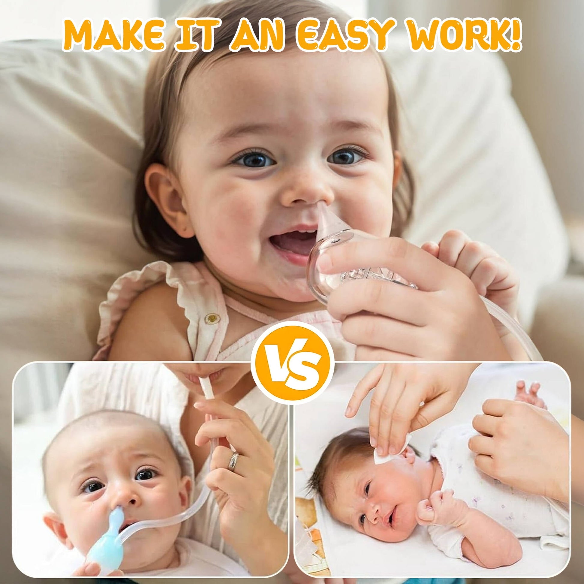 Morfone Nasal Aspirator for Baby, Hospital Grade Baby Nose Sucker with 9 Suction Levels, Music & Night Light Nose Suction for Infants Babies Toddler