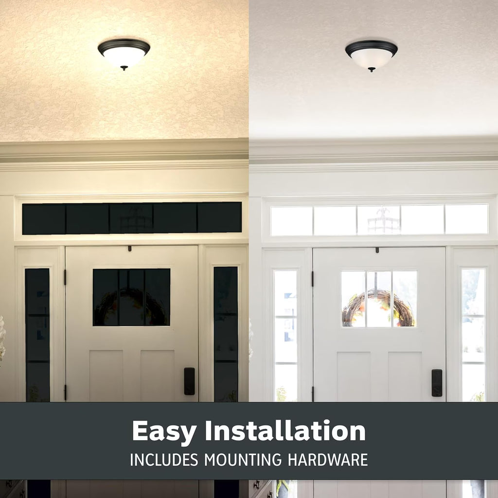 Anoak Ceiling Light,Dimmable Modern LED Ceiling Light with Remote, 22.4" 7-Petal Flower Light Fixtures for Living Room, Dining Room, Bedroom, Kitchen