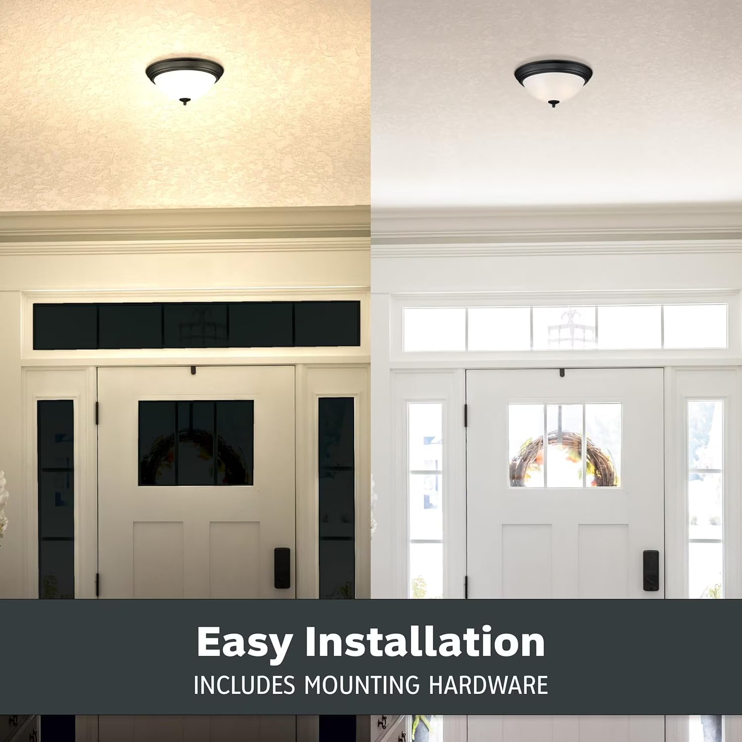 Anoak Ceiling Light,Dimmable Modern LED Ceiling Light with Remote, 22.4" 7-Petal Flower Light Fixtures for Living Room, Dining Room, Bedroom, Kitchen