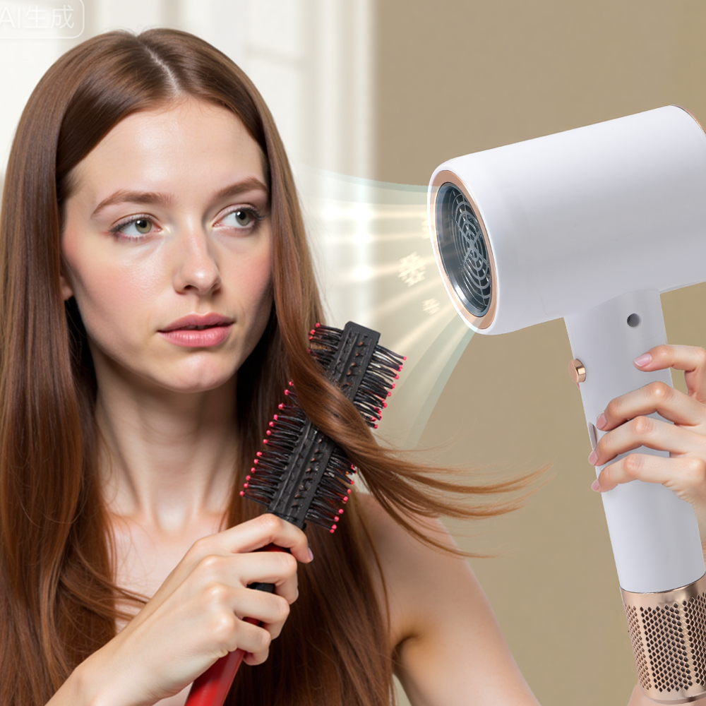 Morfone Hair Dryer, High-Speed Professional Ionic Blow Dryer with Hair Diffuser for Women & Men, Black