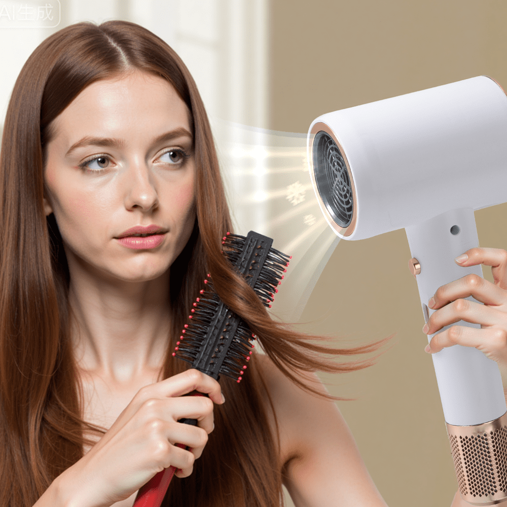 Morfone Hair Dryer, High-Speed Professional Ionic Blow Dryer with Hair Diffuser for Women & Men, White