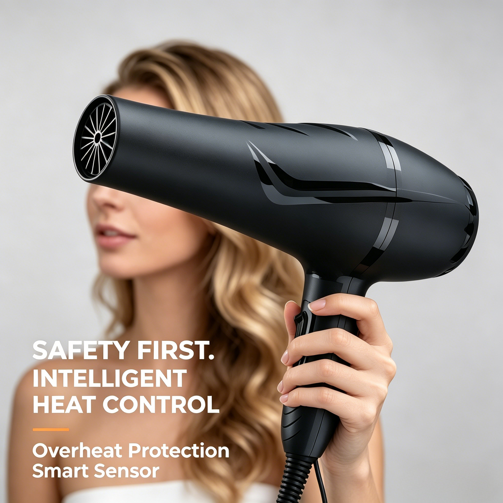 Morfone 12 piece Hair Dryer Set with Diffuser and Concentrator 2 Speed and Heat Settings