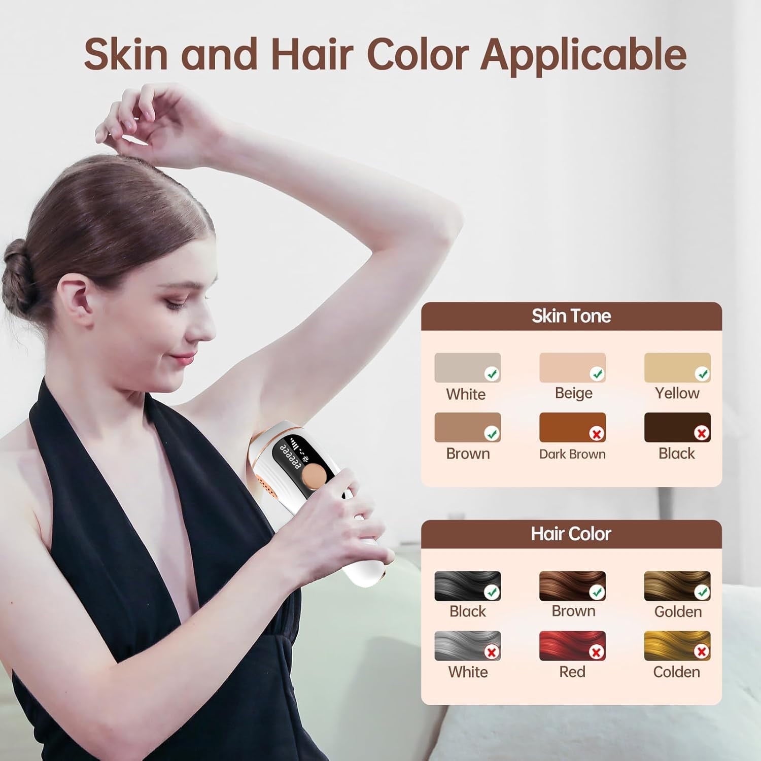 Morfone IPL Hair Removal, Laser Hair Removal Permanent for Women and Men, 999999 Flashes at Home Hair Removal Device for Facial Legs Arms Whole Body Treatment