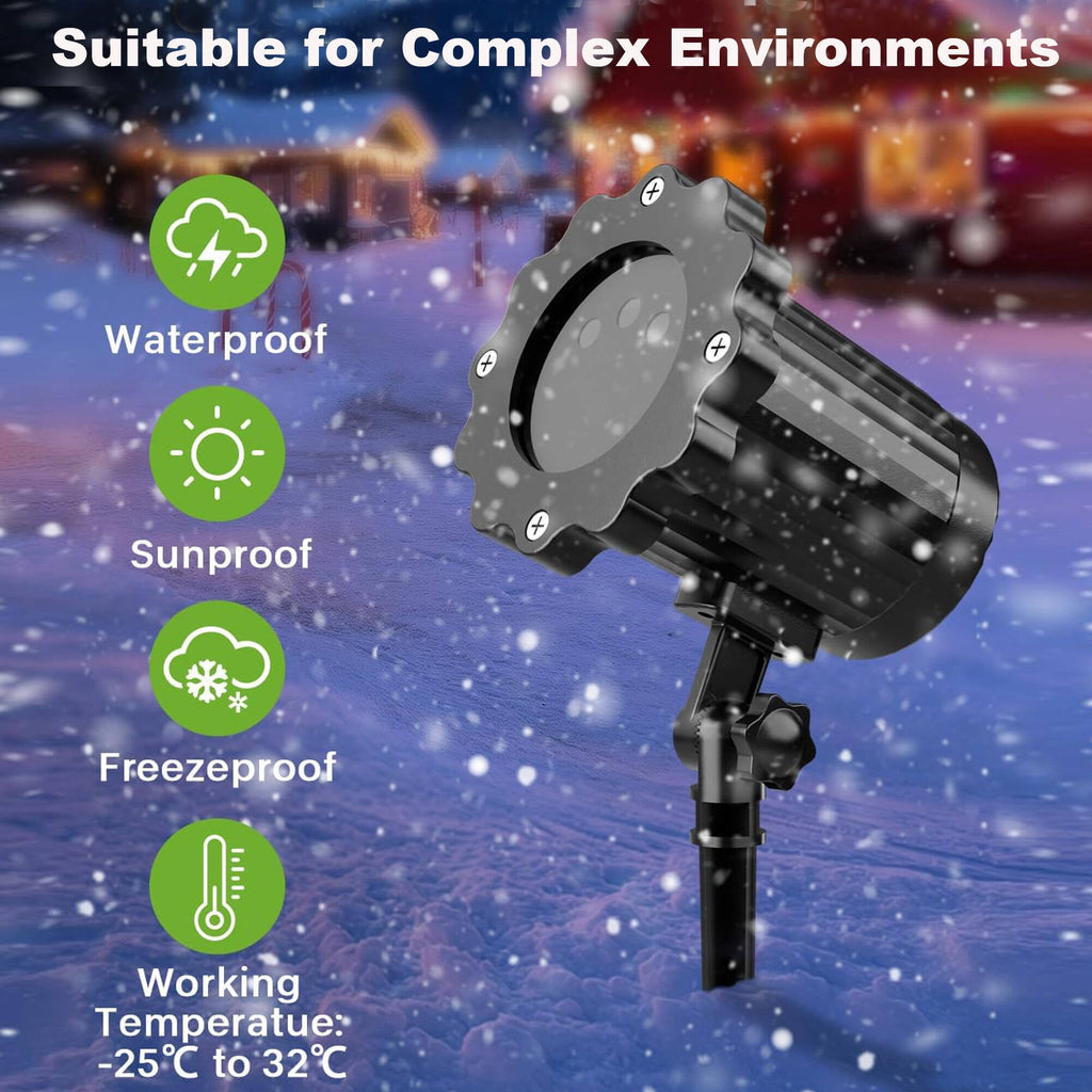 ACMETOP Laser Christmas Projector Lights Outdoor, RGB Firefly Laser Lights with Remote Control, Waterproof Christmas Decorations Outdoor Indoor for Wedding Halloween New Year Holiday Party