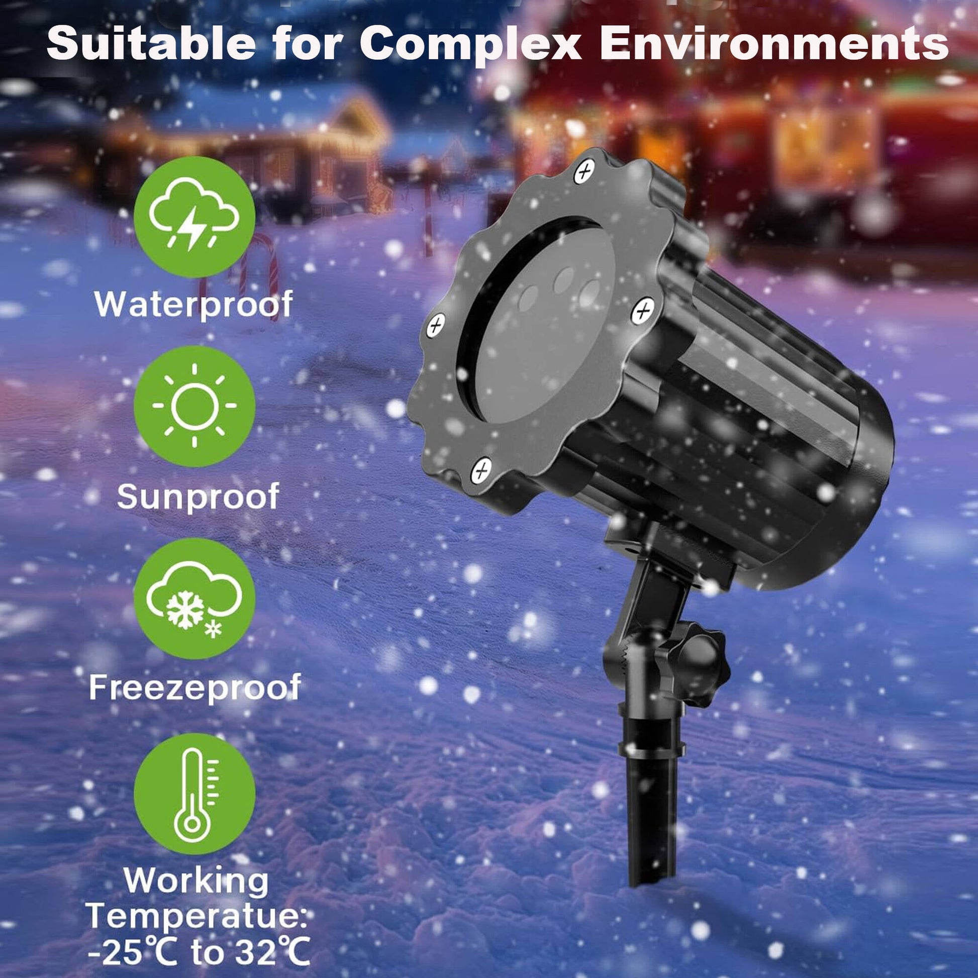 ACMETOP Laser Christmas Projector Lights Outdoor, RGB Firefly Laser Lights with Remote Control, Waterproof Christmas Decorations Outdoor Indoor for Wedding Halloween New Year Holiday Party