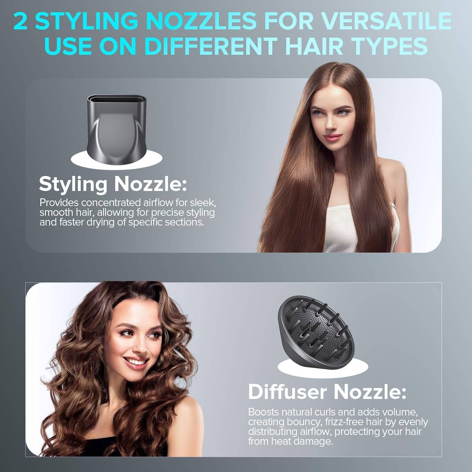 Morfone Hair Straightener Brush, Hair Straightening Iron with Built-in Comb, 10s Fast Heating & Multi Temp Settings & Anti-Scald, Perfect for Professional Salon at Home