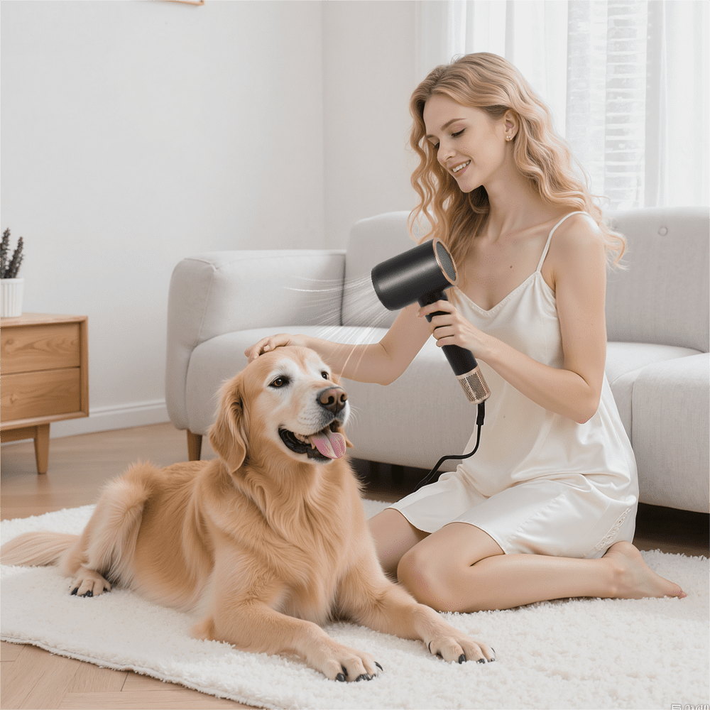 Morfone Hair Dryer, High-Speed Professional Ionic Blow Dryer with Hair Diffuser for Women & Men, White