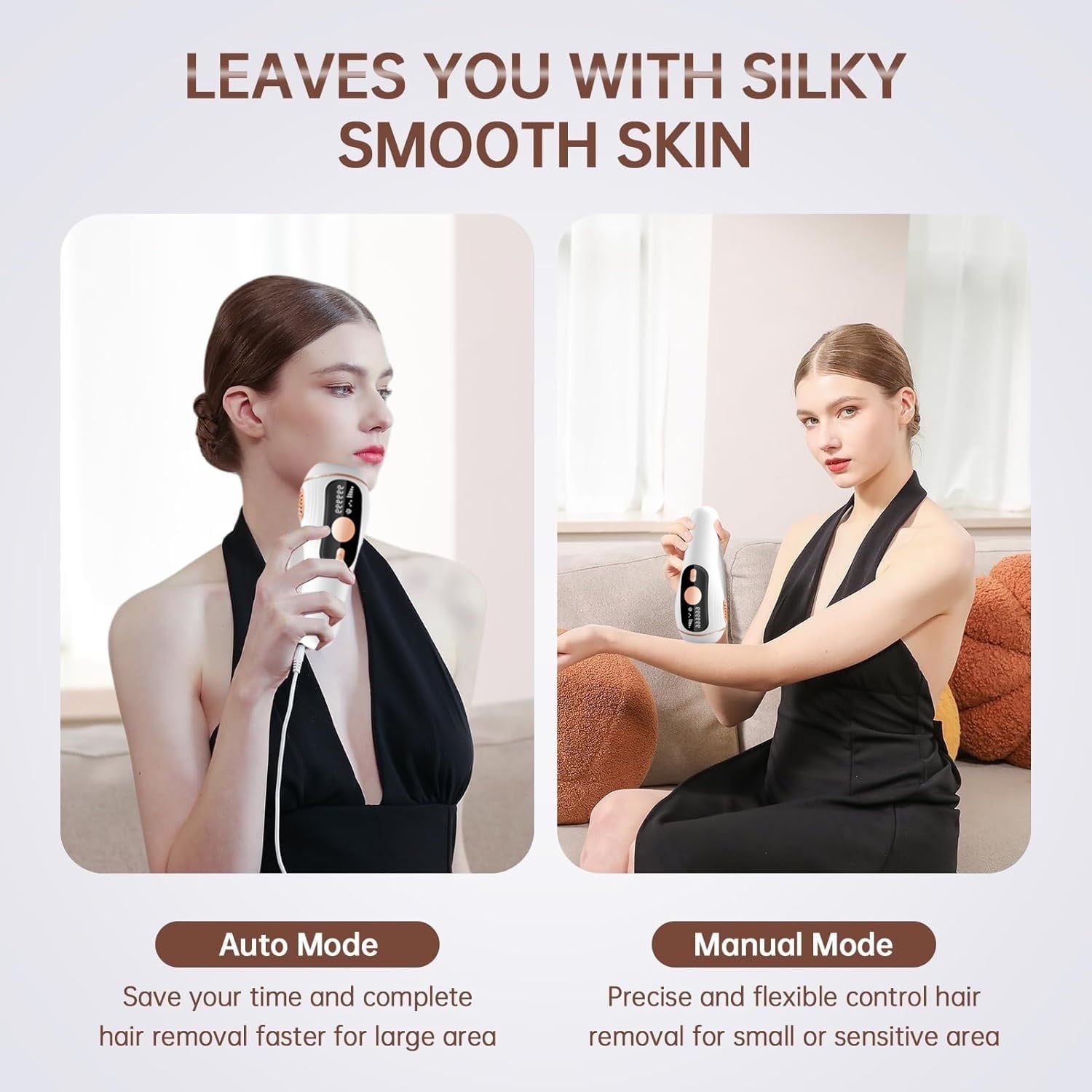 Morfone IPL Hair Removal, Laser Hair Removal Permanent for Women and Men, 999999 Flashes at Home Hair Removal Device for Facial Legs Arms Whole Body Treatment