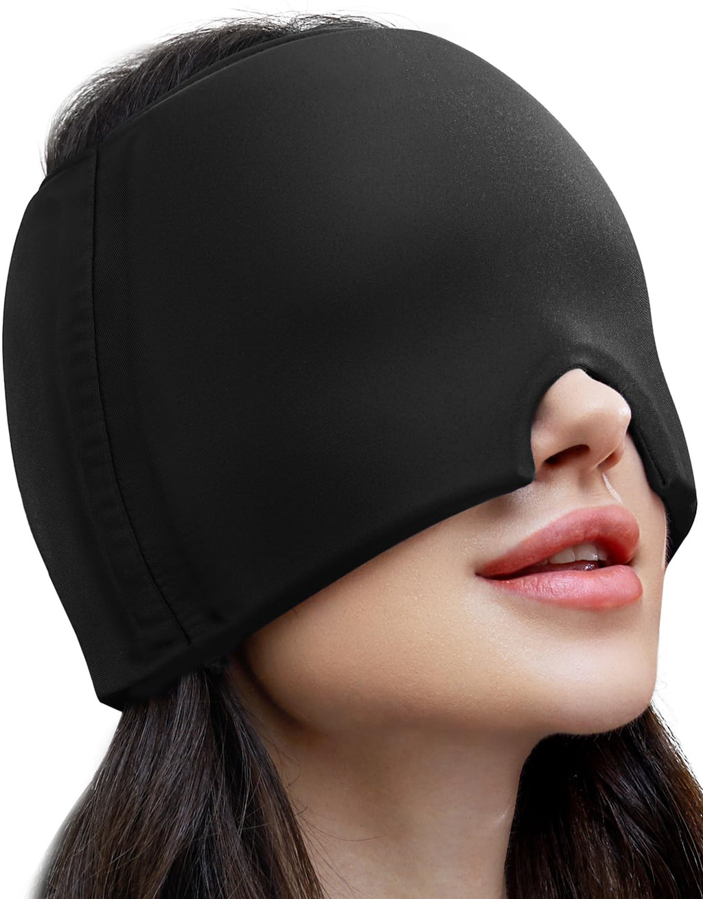 Morfone Migraine Relief Cap, Reusable Ice Pack Head Wrap with Odorless Gel for Headache Relief, Stress Relaxation, Puffy Eyes and Cold Therapy Use