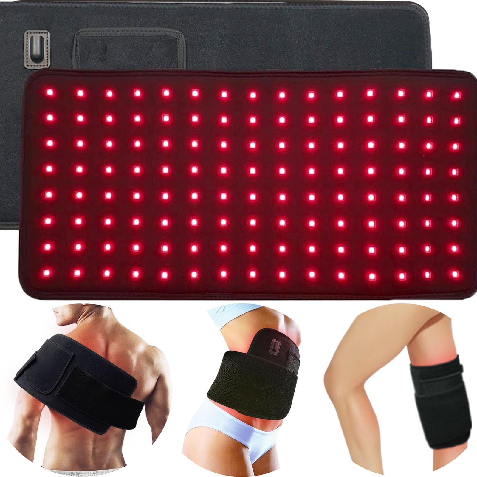 Morfone 660nm & 850nm Infrared Timed Heat Therapy Pad for Relieving Shoulder Back and Knee Pain